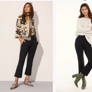 CAbi Black Cheeky kick flare Ankle-Length Women's Pants